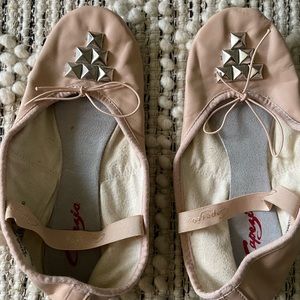 Capezio Rock Stud Pink Ballet Slippers